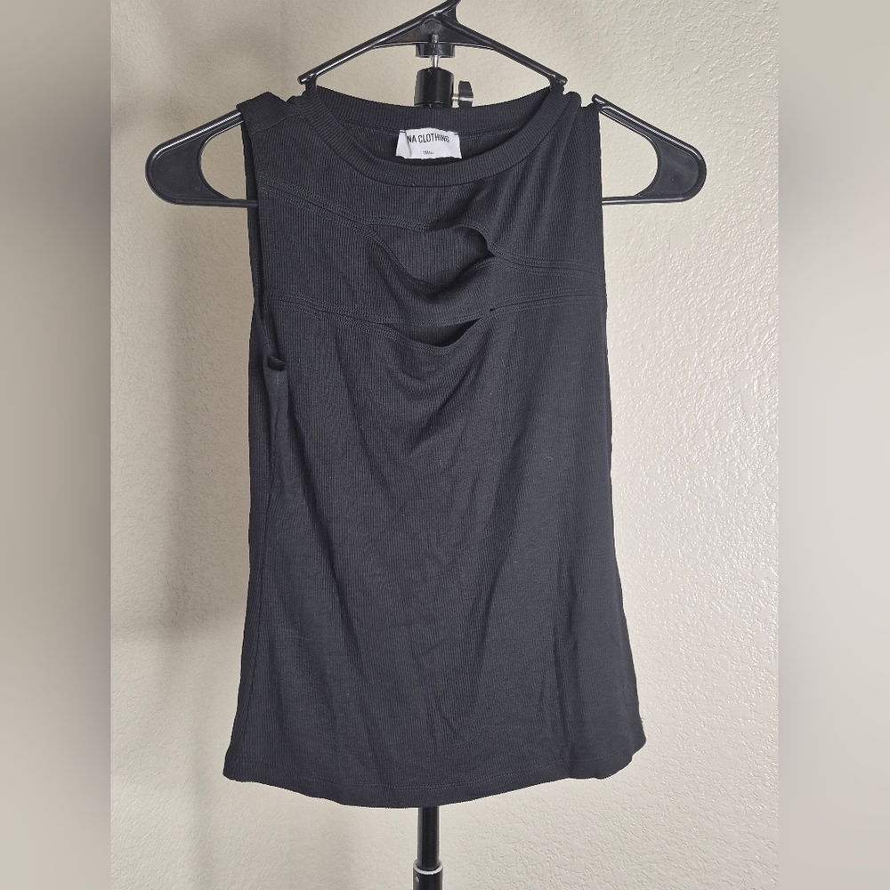 LNA Black Tank Top
